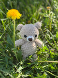 Crochet Teddy Bear Amigurumi Pattern, Tiny Chenille Plush (PDF Pattern)